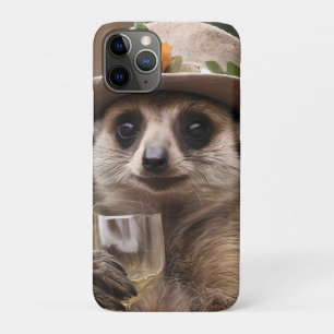 Granny Meerkat Wine Time, iPhone 11 Pro Case