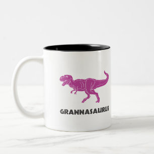 Granny Nanna, Nana Grandma T-rex pink cup mug