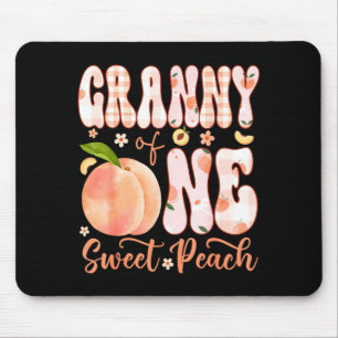 Granny of one sweet peach 1st birthday girl party mouse mat