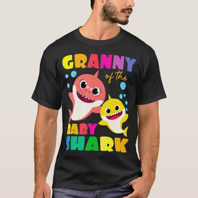 Granny Of The Baby Shark Birthday Granny Shark _1  T-Shirt (Front)