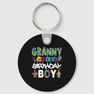 Granny of the bday boy autism awareness puzzle key ring