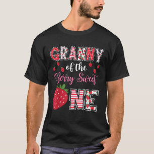 Granny Of The Berry Sweet One Strawberry Birthday  T-Shirt