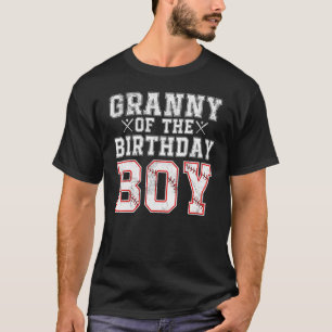 Granny Of The Birthday Boy Baseball Player Family T-Shirt