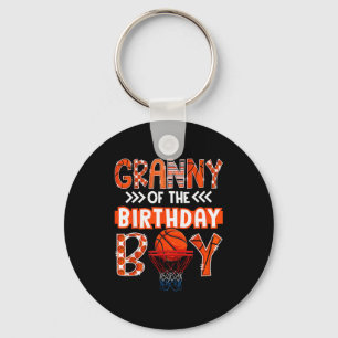 Granny Of The Birthday Boy Basketball Lover Matchi Key Ring