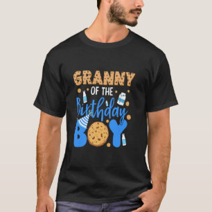 Granny of The Birthday Boy Cookies and Milk Birthd T-Shirt