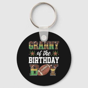 Granny Of The Birthday Boy Football Player Family Key Ring