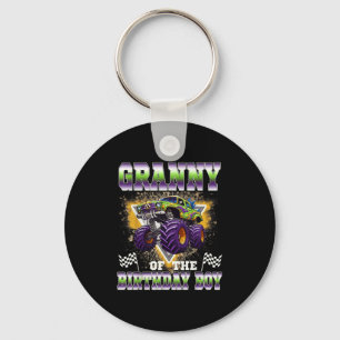 Granny Of The Birthday Boy Monster Truck Birthday  Key Ring