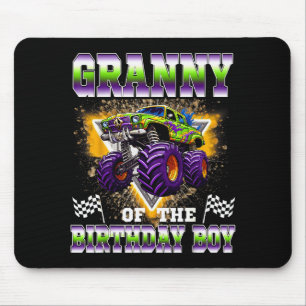 Granny Of The Birthday Boy Monster Truck Birthday  Mouse Mat
