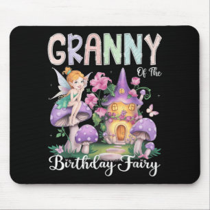 Granny Of The Birthday Fairy 1st Birthday Girl Par Mouse Mat