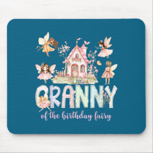 Granny Of The Birthday Fairy Girl Magical Family M Mouse Mat