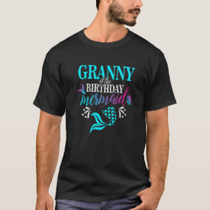Granny Of The Birthday Mermaid Matching Family T-Shirt