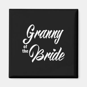 Granny Of The Bride Wedding Party Matching Bridal  Magnet
