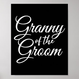 Granny Of The Groom Women's  Poster