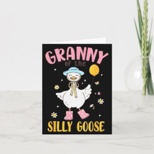 Granny Of The Silly Goose First Birthday Family Ma Card