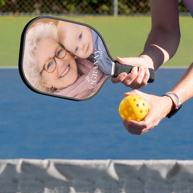 Granny Photo Established Year Modern  Pickleball Paddle (Insitu)