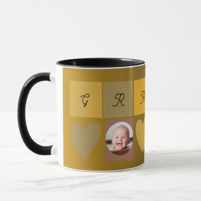 granny photo heart mug (Left)