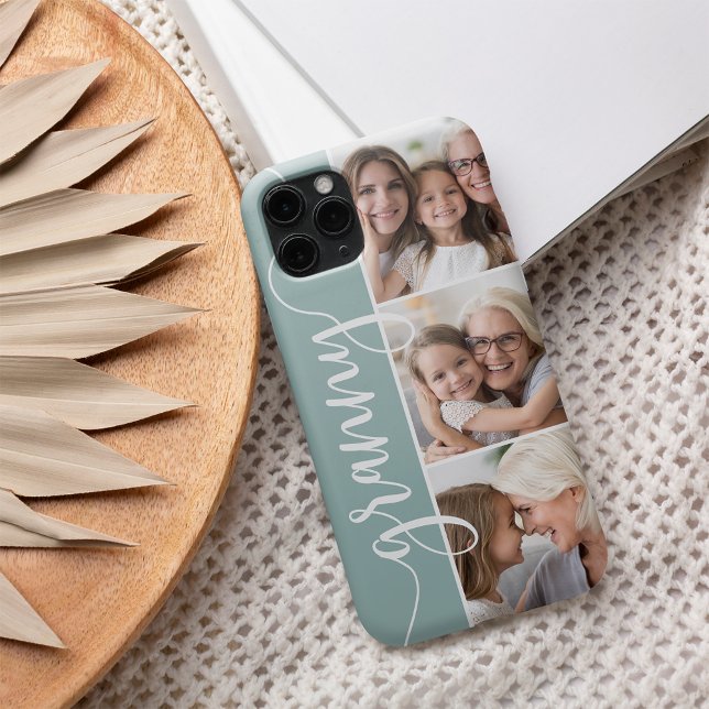 Granny Script Grandma Photo Collage Case-Mate iPhone Case (Creator Uploaded)