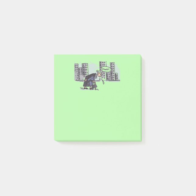 Granny Spitting! green note pads (Front)