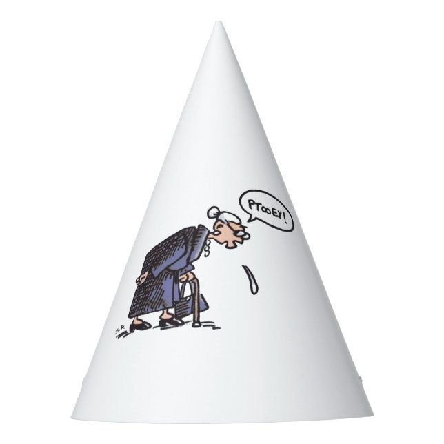 Granny Spitting! party hats (Front)