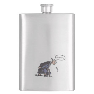 Granny Spitting stainless steel flask
