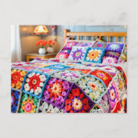Granny Square Crochet Art