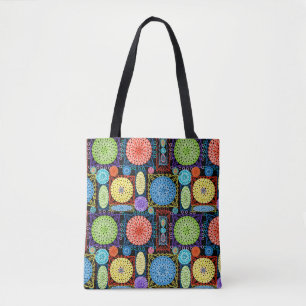 Granny Square Crochet Small Tote Bag