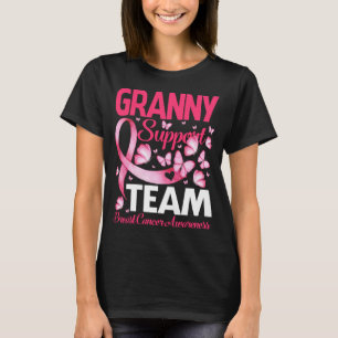 Granny Support Team gift Breast Cancer Awareness T-Shirt