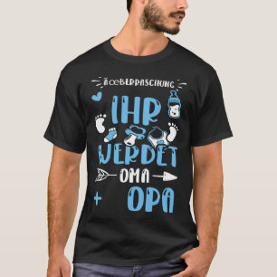 Granny Überraschung Ihr Werdet Oma + Opa Baby Boy T-Shirt