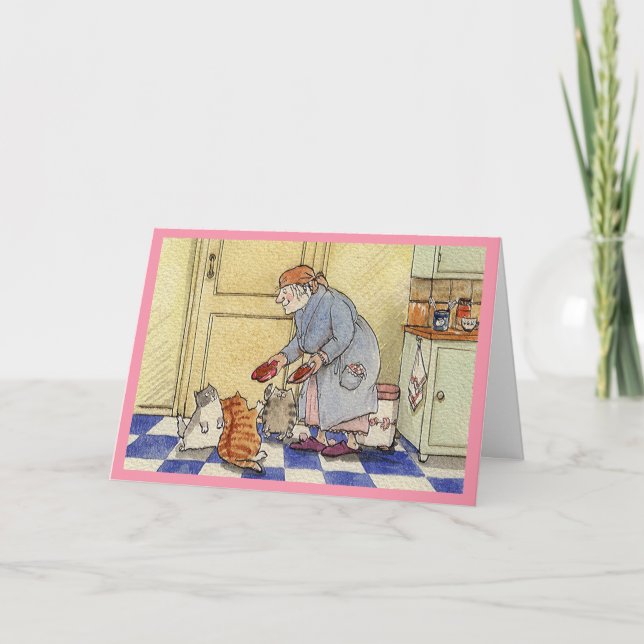 Granny's cats Retirement card (Front)