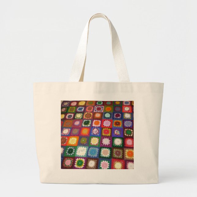 Granny's Got A Brand New Bag! Large Tote Bag (Front)