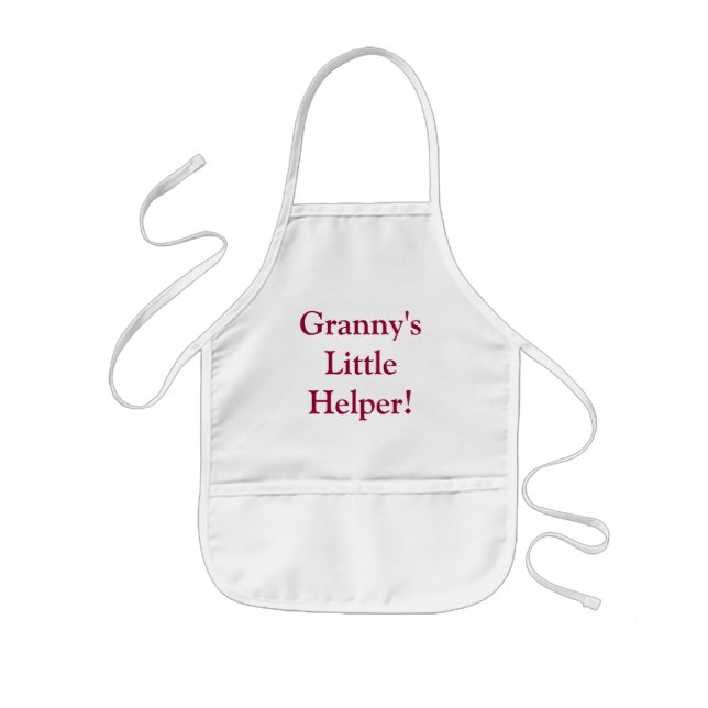 Granny's Little Helper! kids apron (Front)