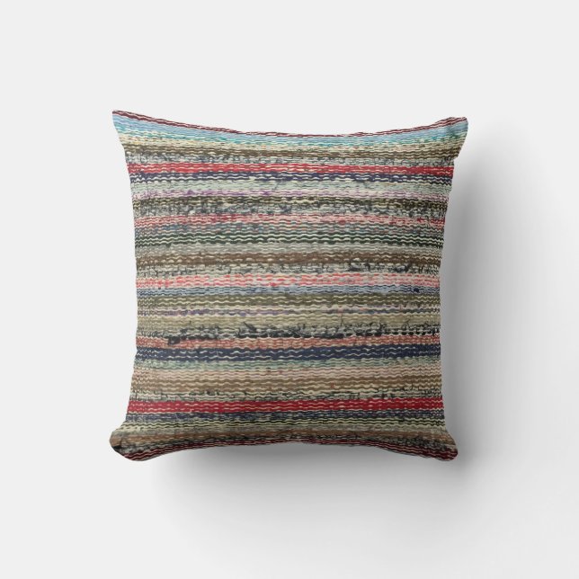 Granny's Rag Rug Cushion (Front)