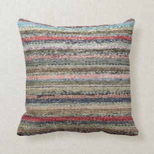 Granny's Rag Rug Cushion