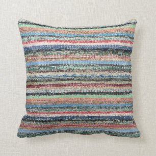 Granny's Rag Rug Cushion