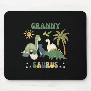 Grannysaurus T Rex Dinosaur Granny Saurus Family M Mouse Mat