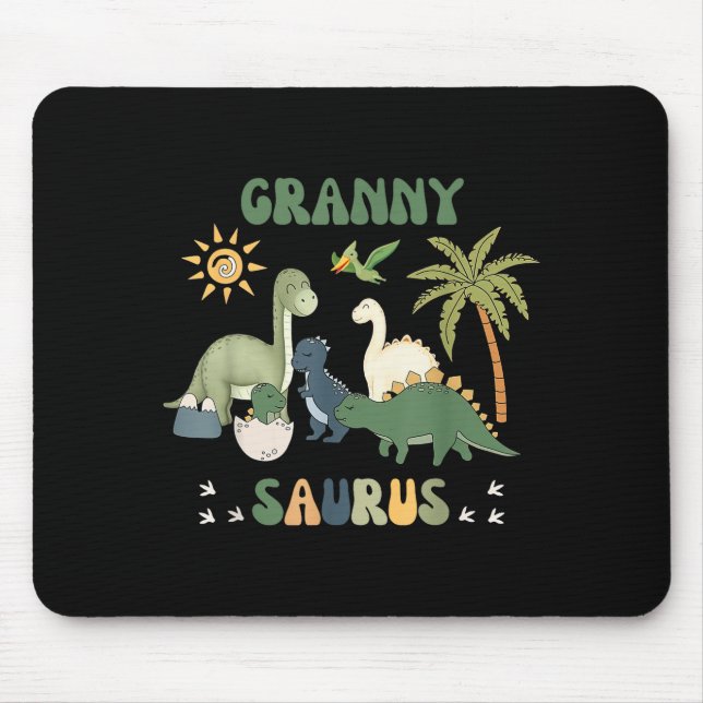 Grannysaurus T Rex Dinosaur Granny Saurus Family M Mouse Mat (Front)