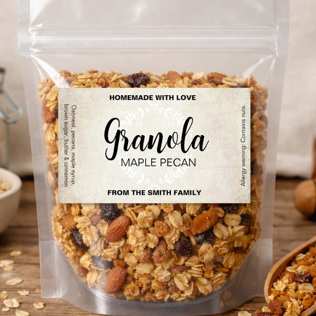 Granola Customisable Homemade Label Gran001bre (Creator Uploaded)