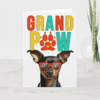 GranPAW Min Pin Dog Funny Grandparents Day