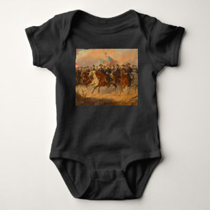 Grant and His Generals by Ole Peter Hansen Balling Baby Bodysuit