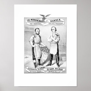 Grant And Wilson Election Poster -- 1872