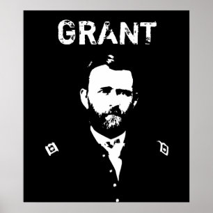 Grant -- Black and White Poster