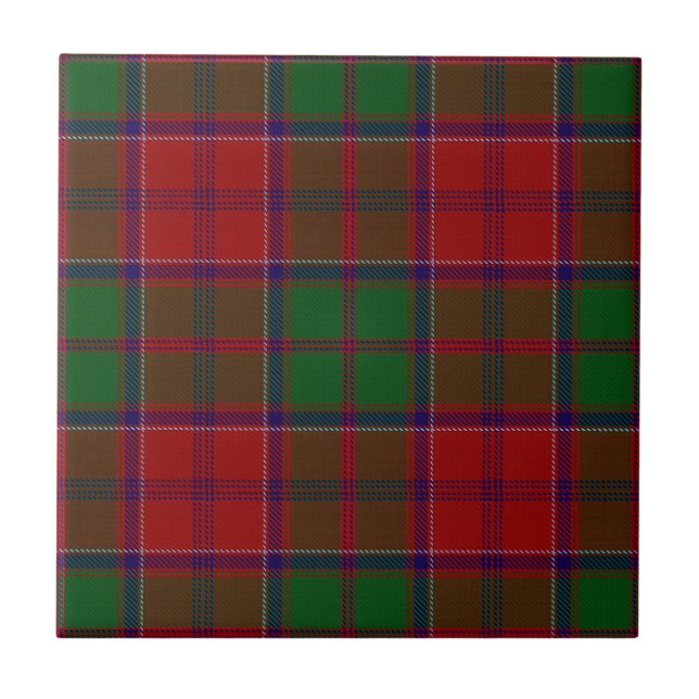 Grant Clan Hunting Tartan Plaid Tile (Front)