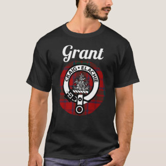 Grant Clan Scottish Name Coat Of Arms Tartan T-Shirt