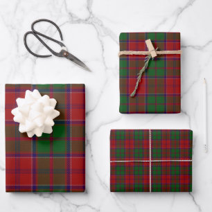 Grant Clan Tartan Scottish Plaid Wrapping Paper Sheet