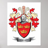 Grant Family Crest Coat of Arms