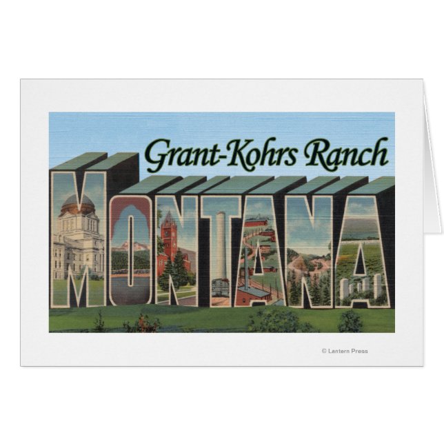 Grant-Kohrs Ranch, Montana - Large Letter Scenes (Front Horizontal)