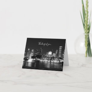 Grant Park Chicago Grayscale Thinking Of You Card