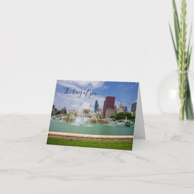 Grant Park City View Thinking Of You Card (Front)