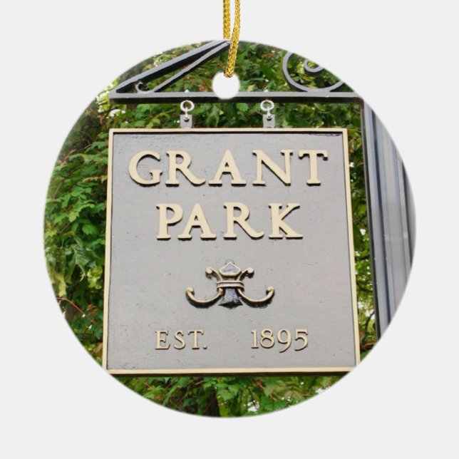 Grant Park, Grant Park Atlanta, Grant Park  Ceramic Tree Decoration (Front)