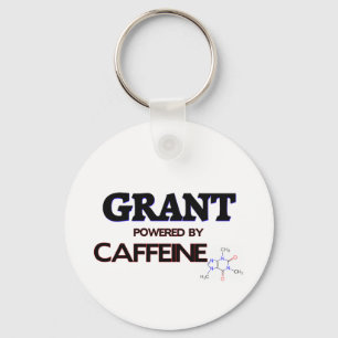 Grant powered by caffeine key ring